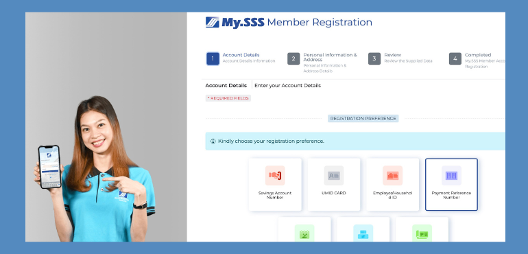 My SSS registration form and options page