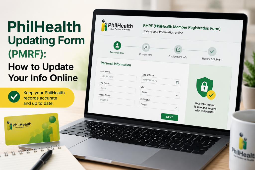 PhilHealth Updating Form (PMRF): How to Update Your Info Online