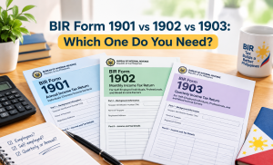 copies of BIR Form 1901 and 1902 and 1903